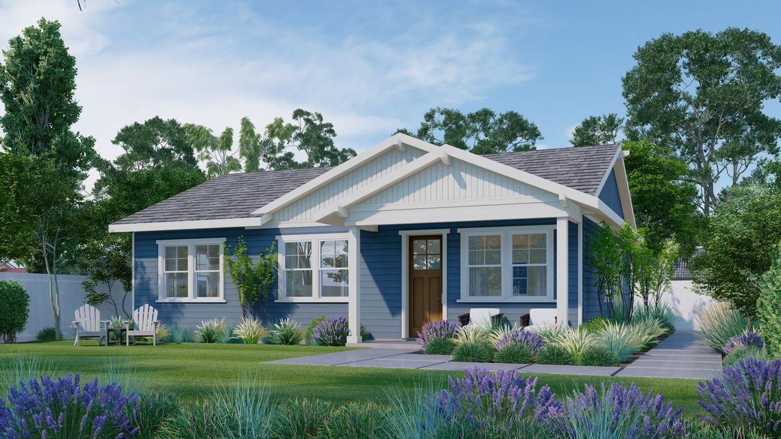 Two-bedroom gabled ADU