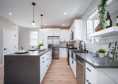 ADU kitchen with island