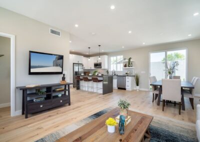 Open-plan ADU living area